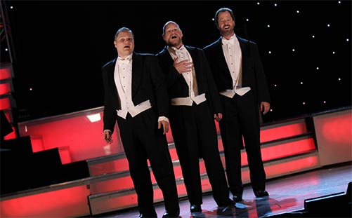 3 Redneck Tenors Show On Stage Singing