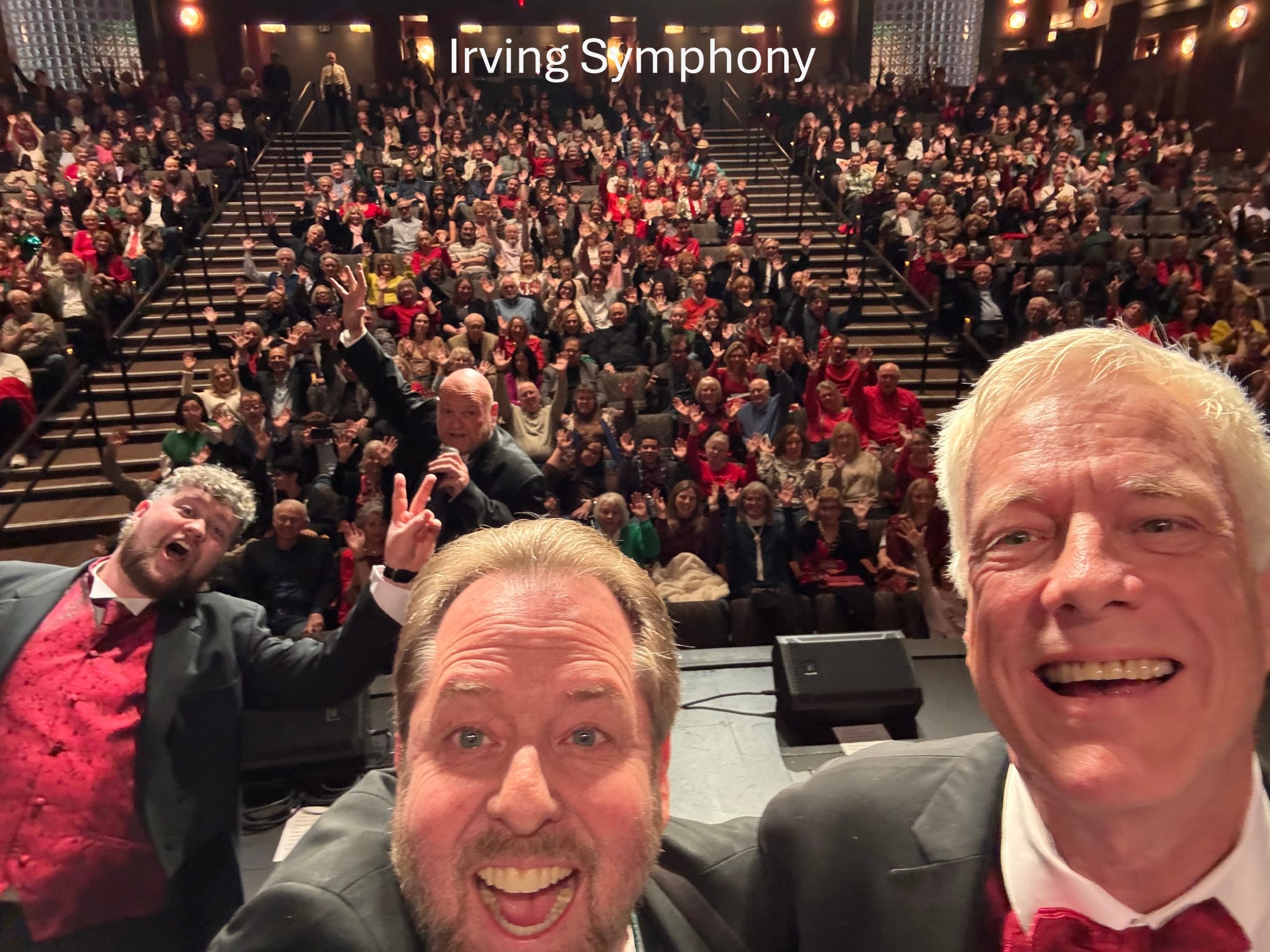 Selfie from Irving Symphony Xmas 2025